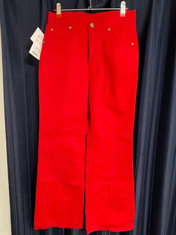 Lee 플레어 팬츠 레드