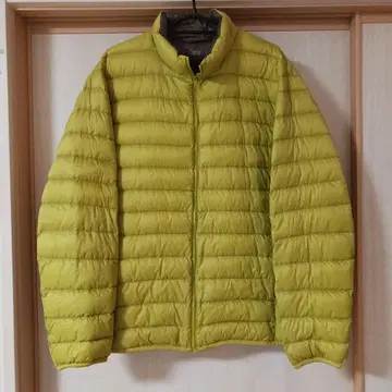 UNIQLO 라임 그린 울트라 라이트 다운 자켓 XL