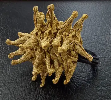 위르겐 레흘 골드 컬러 데코 반지 12호