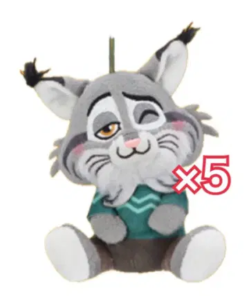 주토피아2 코텟토 펫탄 마스코트 파우버트 5종