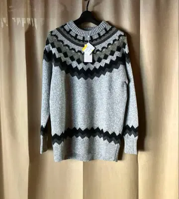 [택 포함 23구] 페어아일 노르딕 디자인 알파카 울 니트 40