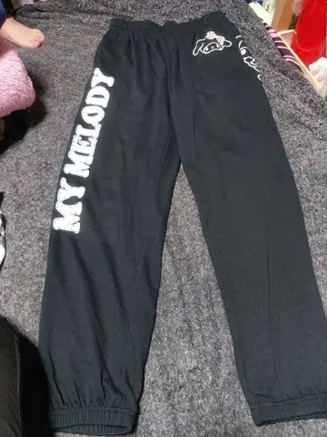 MY MELODY 조거 팬츠 블랙