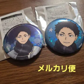 하이큐!! 홀로그램 캔배지 코스모 월드ver. 아카아시 케이지