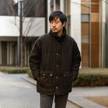 Golden Bear 다운 자켓 M 블랙 경량 따뜻한