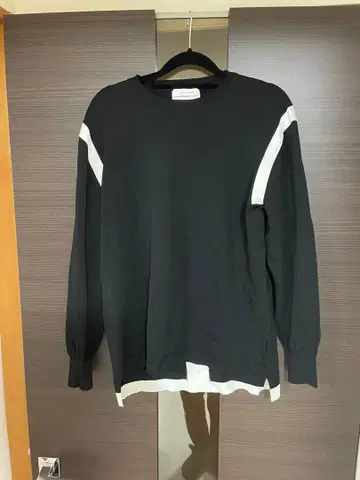 JUN&ROPE 긴팔 컬러 블록 T셔츠