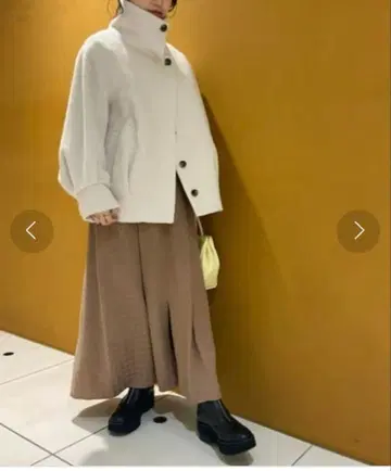 FRAY I.D 모헤어 샤기 하프 코트