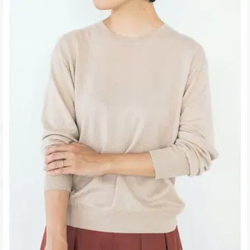 북유럽 생활 잡화점 나의 스테디셀러 베이직 니트 에크루 M