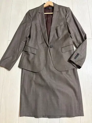 INDIVI 브라운 스커트 수트 일본제 사이즈 38