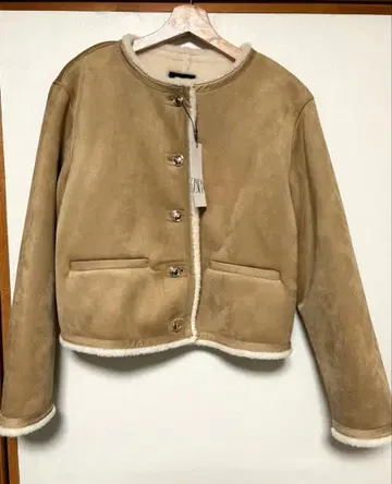 ZARA 더블 페이스 골드 버튼 자켓