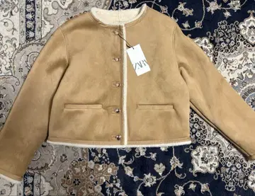 ZARA 더블 페이스 골드 버튼 자켓