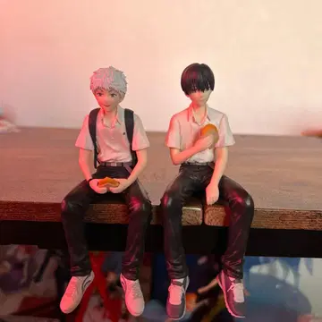 빛이 죽은 여름 쵸코노세 피규어 히카루 요시키 박스 없음 2체 세트