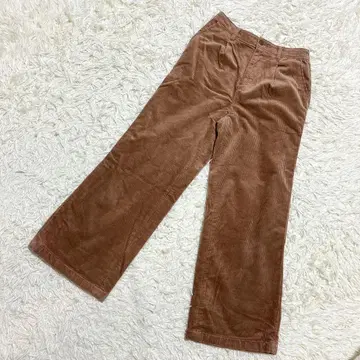 anyFAM 코듀로이 팬츠 와이드 팬츠 온워드 카시야마 브라운