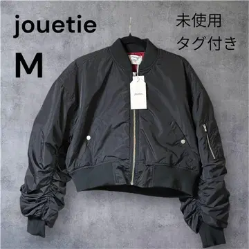 [미사용 택 포함] jouetie 숏 기장 블루종 MA-1 블랙 M