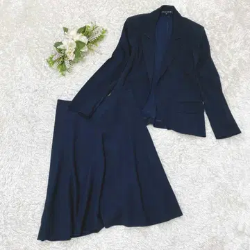 새상품급 띠어리 셋업 스커트 버튼리스 네이비 M 비즈니스