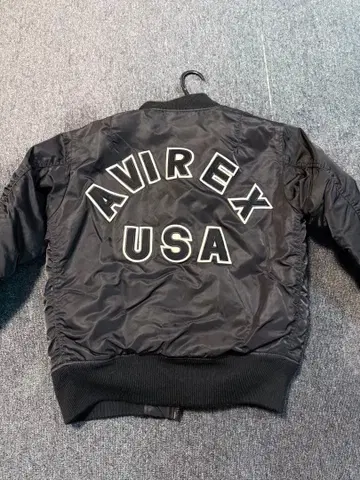 AVIREX 아비렉스 MA-1 블랙 L 플라이트 자켓