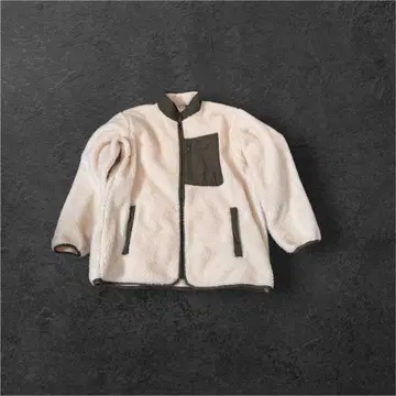 즉시 구매 ok! 플리스 자켓 크림색 L 사이즈