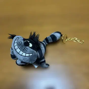 디즈니 스토어 체셔 고양이 블랙 봉제 인형 키링 마스코트