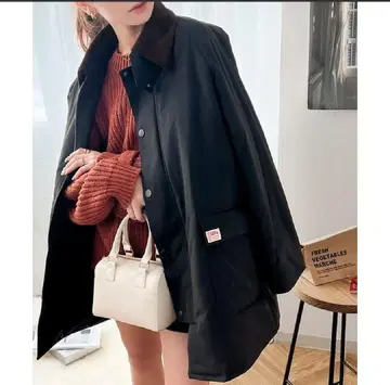 오버 사이즈 블랙 다운 자켓