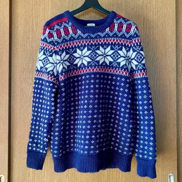 L.L.Bean 노르딕 스웨터 파랑 노르웨이산