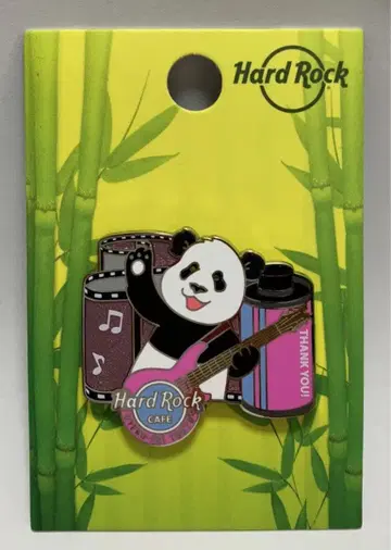 하드록 카페 핀 배지 팬더 THANK YOU 샹샹