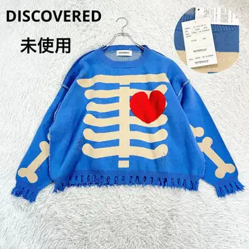 미사용 DISCOVERED 스웨터 니트 COTTON BONE KNIT
