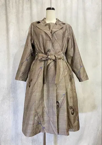 오시마 명주 앙상블 체스터 코트 레어