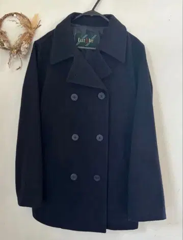 [이스트 보이 EASTBOY] 울 더블 브레스트 피코트 9호 네이비