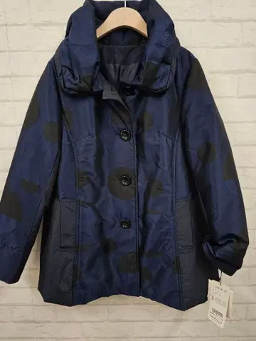 미사용 새상품 별 세 개 드레스 자카드 직물 다운 코트