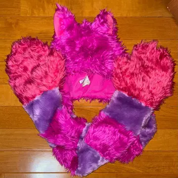 디즈니 체셔 고양이 머플러 팬캡 모자