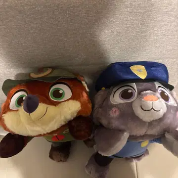 남코 한정판 주토피아 빨간 볼 엎드림 슈퍼 라지 키즈 봉제 인형 2종