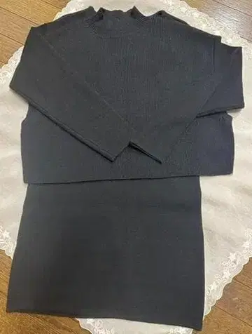 MOUSSY 마우지 블랙 니트 원피스 셋업 멋짐!