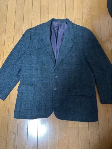 해리스 트위드 100% 울 테일러드 자켓