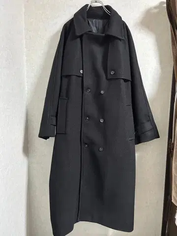 SKETCH 스케치 멜톤 롱 코트 퀼팅 블랙 M 한국