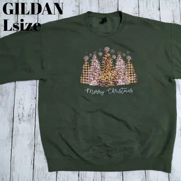 미국 빈티지 의류 맨투맨 길단 크리스마스 크리스마스 트리 프린트