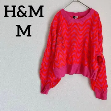 선착순 H&M [M] 파도 무늬 루즈핏 스웨터