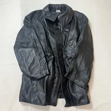 프랑스군 실용품 빈티지 파이어맨 파이롯트 가죽 코트