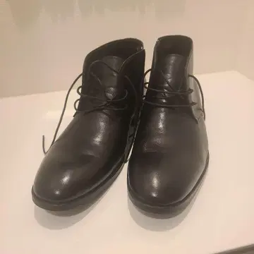 whoop-de-doo 블랙 가죽 처카 부츠