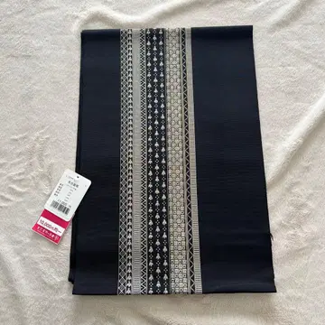 나고야 오비 블랙 은 자수 클리닝 완료