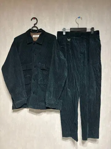 [ MONKEY TIME ] 다크 그린 코듀로이 셋업