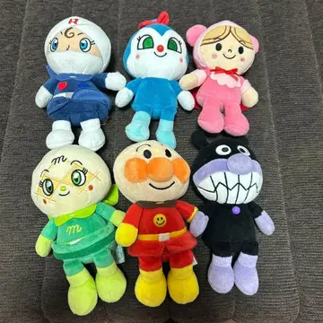 호빵맨들 봉제 인형 6개