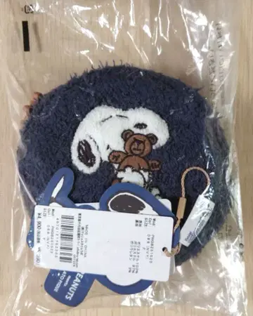 젤라또피케 PEANUTS SNOOPY x BEAR 아플리케 파우치 네이비