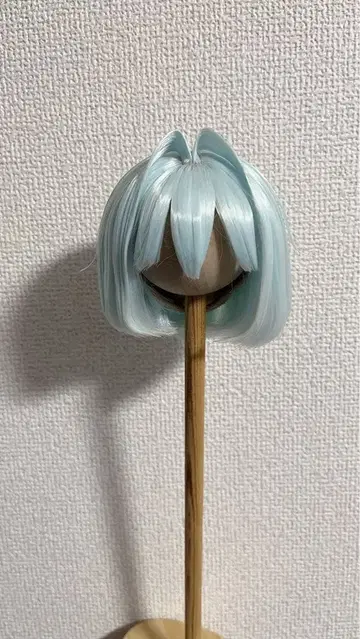 스카이블루 밥 스타일 딜러제 8-9인치 가발