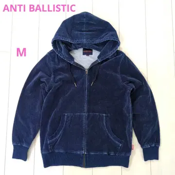 ANTI BALLISTIC 후드티 인디고 염색 스트레치 네이비 S