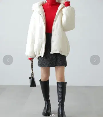 새상품 미들 기장 충전솜 코트 다운 kastane mystic 치코 계열