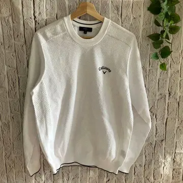 [ 전시품 ] 캘러웨이 화이트 메쉬 니트 LL