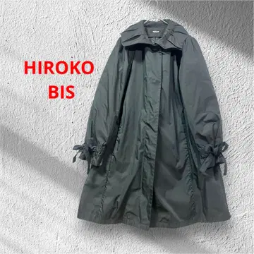 히로코비스 HIROKO BIS 라이너 포함 모즈 코트 블랙 M