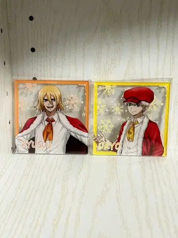 Dr.STONE 류스이 and 우쿄 콜라보 카페 아크릴 코스터