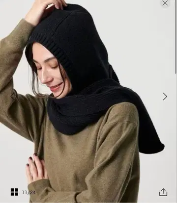 BEAUTY&YOUTH 니트 후드 머플러 미사용 새상품