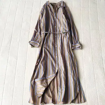 그린 라벨 릴랙싱 셔츠 가디건 원피스 린넨 혼방