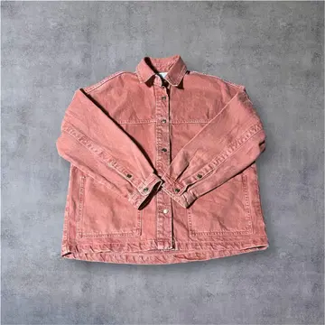 ZARA 핑크 긴팔 셔츠 M 사이즈